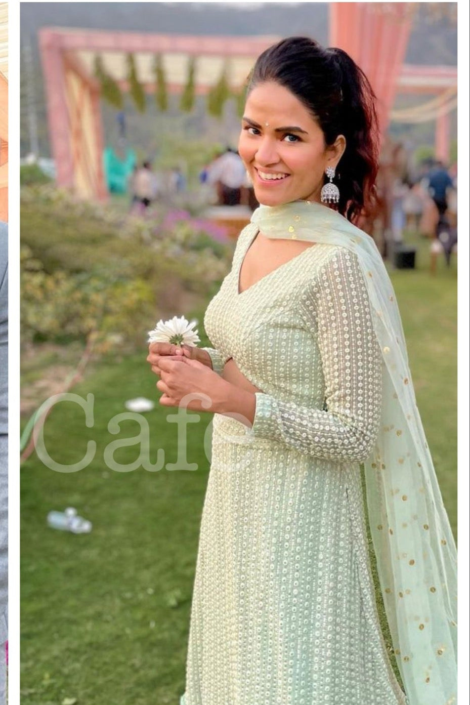 Ritu Rathee In Our Mint Lehenga